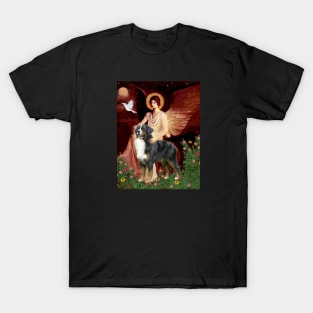 Bernese Mountain Dog with Angel (adapted from famous art) T-Shirt